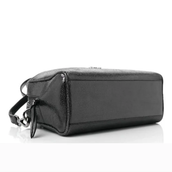 BNWT Versace Metallic Calfskin Virtus Bowling Bag! - Picture 3 of 7